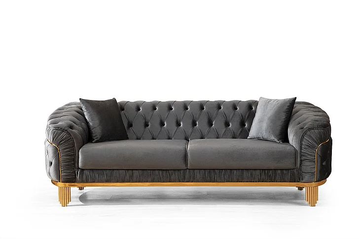 Galaxy Home Vanessa Sofa in Gray 698781048603