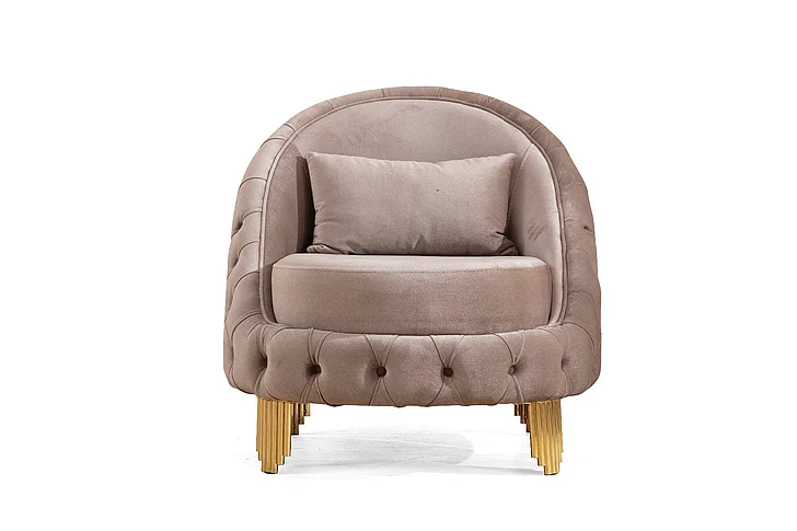 Galaxy Home Vanessa Chair in Taupe 698781276105