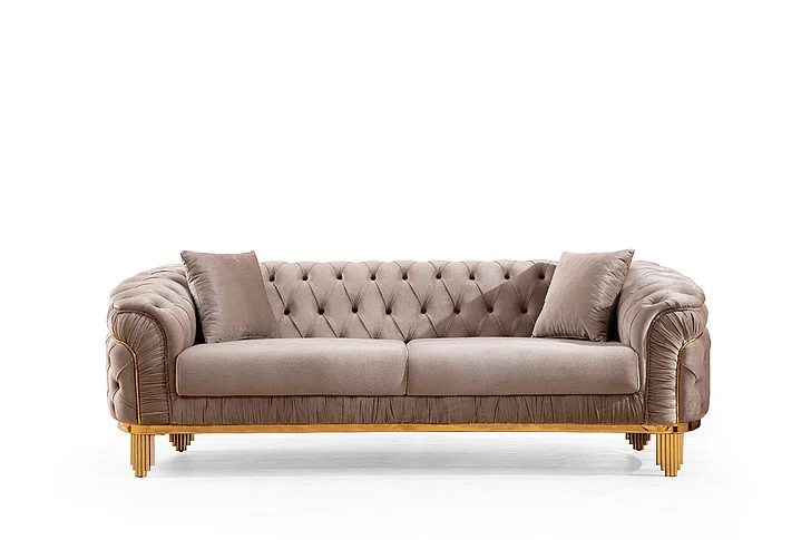 Galaxy Home Vanessa Sofa in Taupe 698781110416