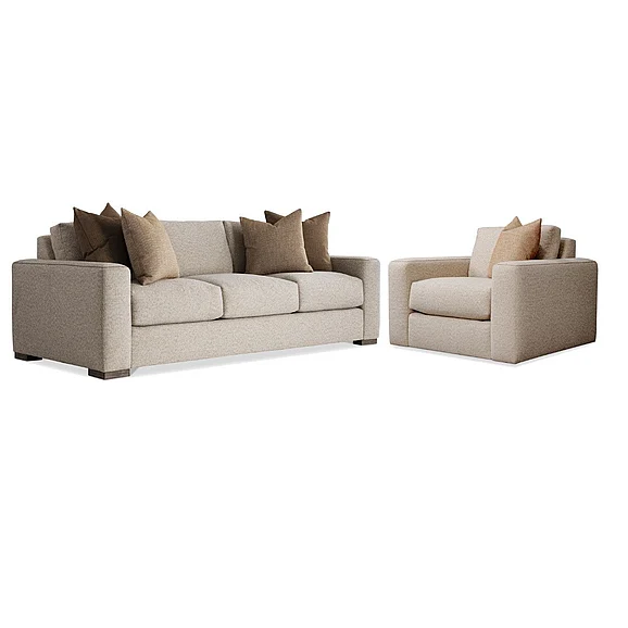 Bernhardt Living Vaughn 2pc Living Room Set Beige/Tan