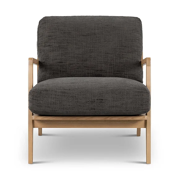 Urbia Metro Carmelo Upholstered Accent Chair - Oak/Black Upholstery VC-1231-C-KACRHSTR