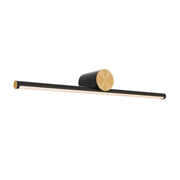 Dals Balance 2-Tone Vanity Wall Sconce in Black / Gold VCC36-CC-BG