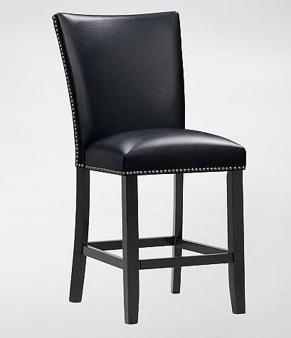 Artemis ('Formerly Known as Camilla') PU Counter Chair (Black Legs) in Black VCM420CCKN