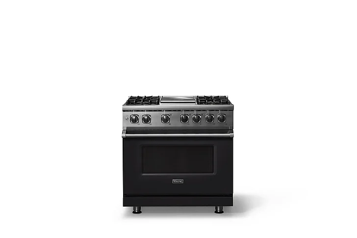 Viking 36"W. Dual Fuel Range in Onyx VDR5364GON