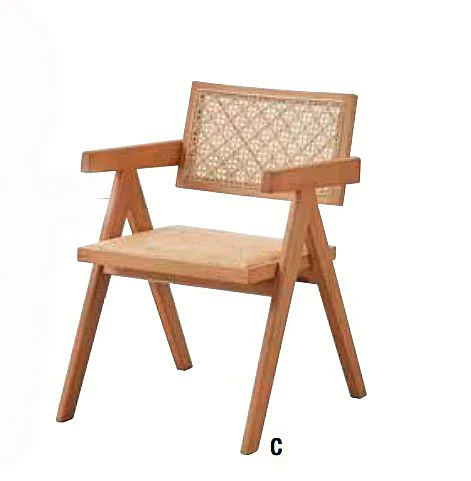 ACME Velentina Arm Chair in Natural DN02373 (Set of 2)