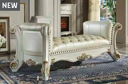 ACME Vendome Bench in White BD01522
