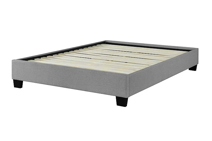 Fashion Bed Group Vera King Upholstered Platform Bed Base in Gray 500006