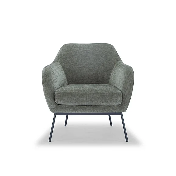 Urbia Metro Zurich Accent Chair - Forest Green VF-ZURICH-352FGBLK