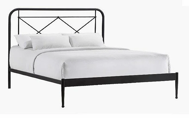 Intercon Furniture Metal Beds Vintage Twin Bed in Matte