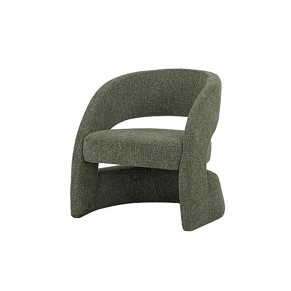 LH Home Lotus Virgo Club Chair in Verde VIR037-VER