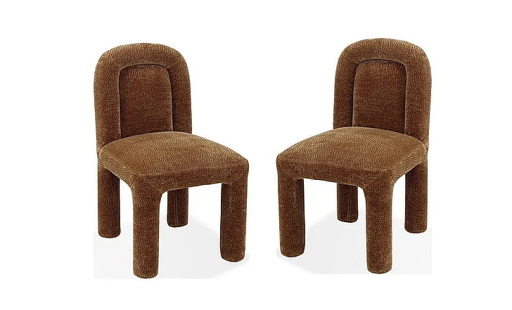 Modus Furniture Xolani Fully Upholstered Dining Chair in Amber Sand VK5063 (Set of 2)