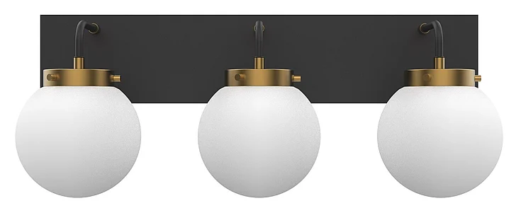 Vinci Lighting Bianca Vanity Lights in Aged Brass/Black VL1718-3AB/BKOP
