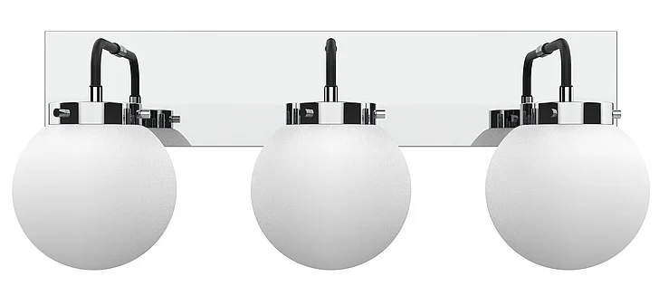 Vinci Lighting Bianca Vanity Lights in Chrome/Black VL1718-3CH/BKOP