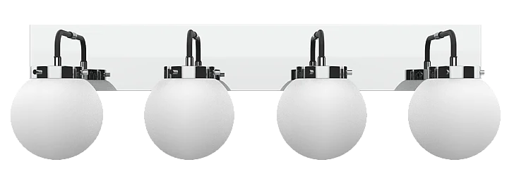 Vinci Lighting Bianca Vanity Lights in Chrome/Black VL1718-4CH/BKOP