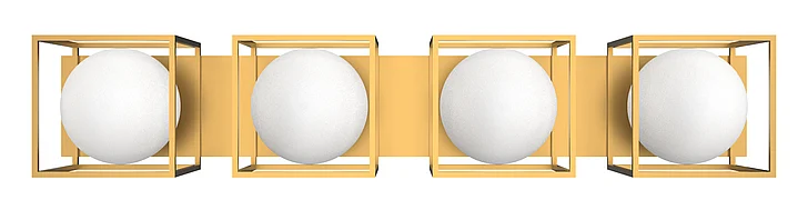 Vinci Lighting Luna Vanity Lights in Aged Brass VL1857-4AB