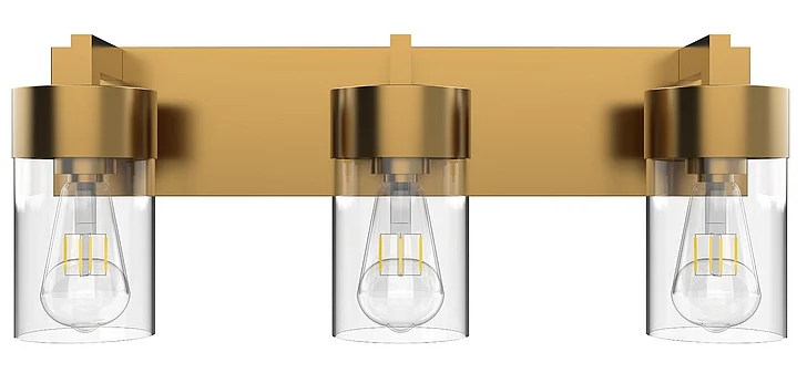 Vinci Lighting Aurora Vanity Lights in Aged Brass VL705-3AB