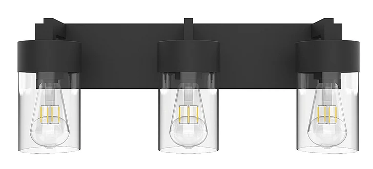 Vinci Lighting Aurora Vanity Lights in Black VL705-3BK