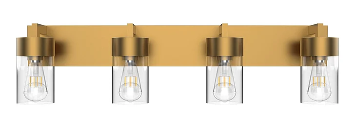 Vinci Lighting Aurora Vanity Lights in Aged Brass VL705-4AB