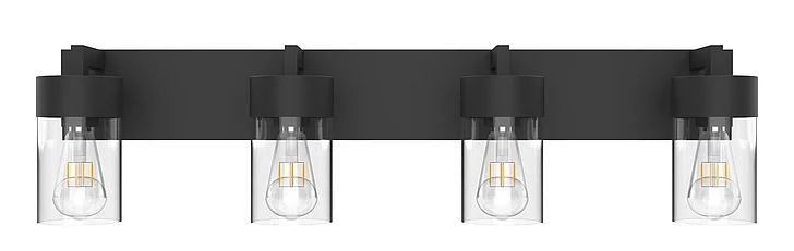 Vinci Lighting Aurora Vanity Lights in Black VL705-4BK