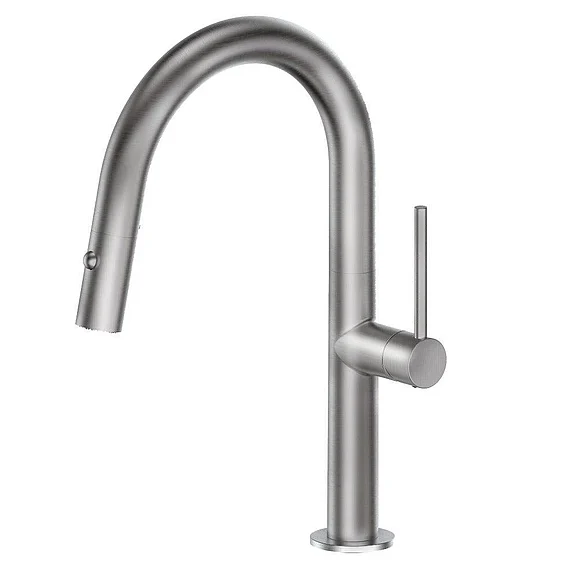 ZLINE Voltaire Pull Down Single Handle Kitchen Faucet In Brushed Nickel in Brushed Nickel VLTKFBN