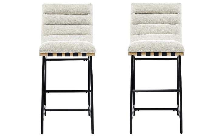 Steve Silver Nicco Beige Bar Stool (Set of 2) VNC600BCBE