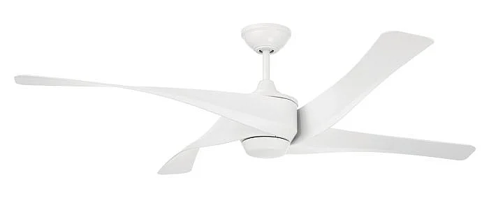 Craftmade Venn 58" 4-Blade Indoor/Outdoor (Damp) Ceiling Fan in White VNN58W4