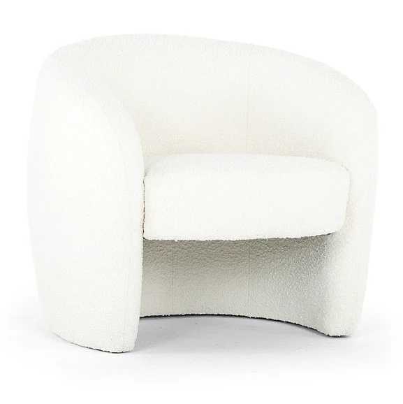Urbia Metro Blythe Accent Chair - Bouclé White Upholstery VSD-BLY-C-WHT CLOSEOUT