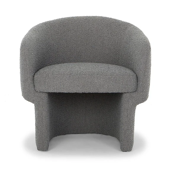 Urbia Metro Jessie Accent Chair - Charcoal Bouclé Upholstery VSD-JES-C-CHAR CLOSEOUT