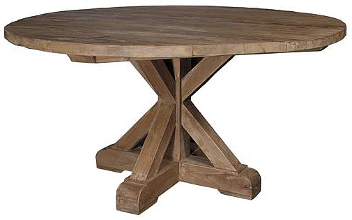 Artesia Costa 59'' Round Outdoor Dining Table in Reclaimed Teak VT-DT15-150