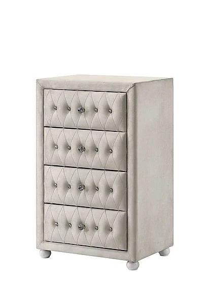 ACME Reggie Chest in Beige Fabric BD04506