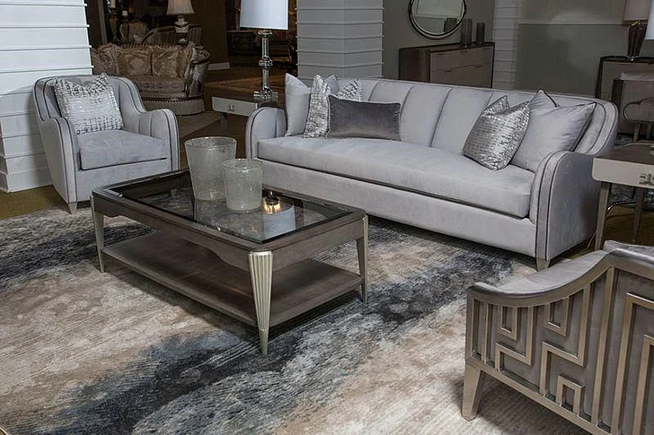AICO Roxbury Park 3pc Occasional Table Set in Slate