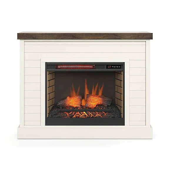 Legends Washington Fireplace Mantel in Jasmine Whitewash/Barnwood WA5110.BJW