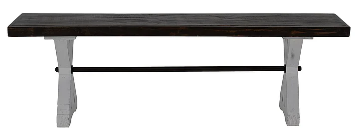 Split Nickel Warehouse Floor Bench Nero White Rodeo Top MIC-BAN-WHSB | W203