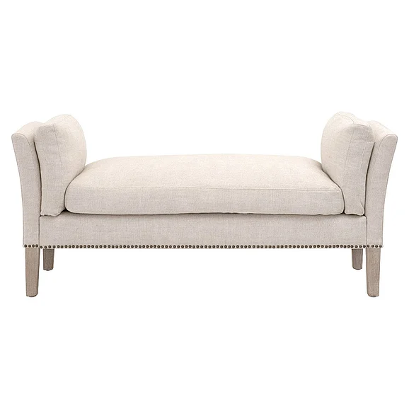 Essentials For Living Warner Bench in Bisque Natural Gray 6430UP.BIS-GLD/NG