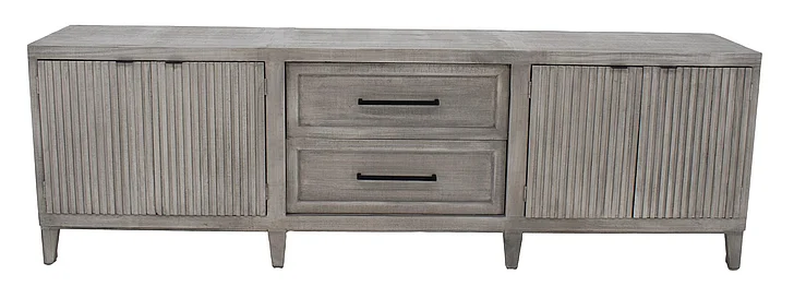 Split Nickel Warren 90" TV Stand Dove Gray MIC-WARREN-TV90 | W4DG190
