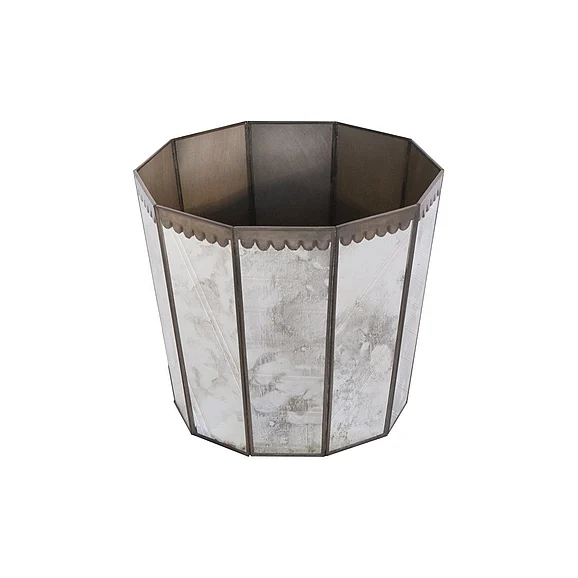Worlds Away Ant Mir Hex Wastebasket WB252