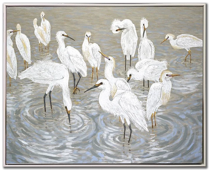 Streamline Art Herons and Egrets E817233
