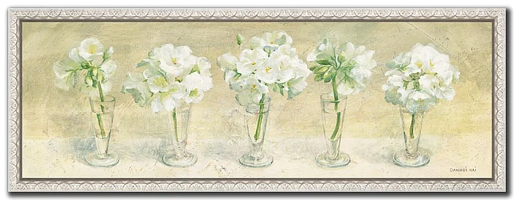 Streamline Art Geraniums in Glasses E863766
