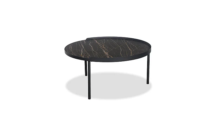 Mobital Coast Large Coffee Table Noir Desir Ceramic Top WCO-COAS-NODE-LARGE