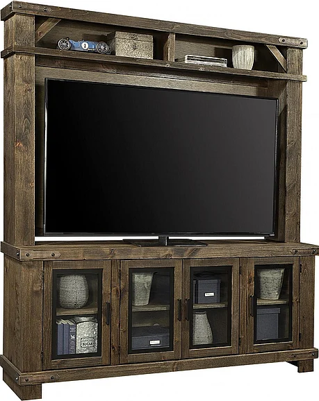 Aspenhome Sawyer 78"Console and Hutch in Brindle WDO1250-BDL;WDO1250H-BDL EST SHIP TIME IS 2 WEEKS