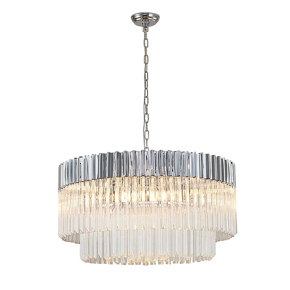 Bethel Round Chrome Stainless Steel Chandelier WE07C31CH