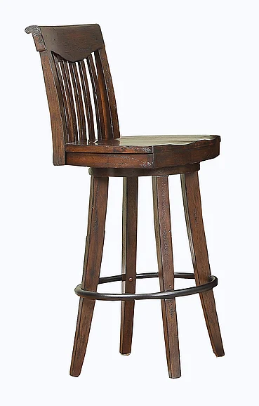 ECI Furniture Gettysburg 30" Barstool in Dark Distressed S1475-05-BS30 (Set of 2)