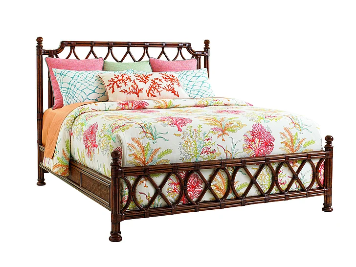 Tommy Bahama Bali Hai King Island Breeze Ratan Bed 593-134
