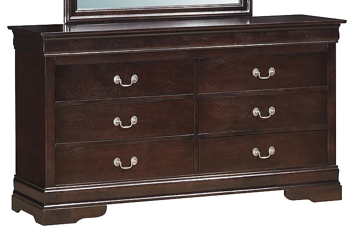 Glory Furniture G3125 6 Drawer Dresser in Cappuccino G3125-D