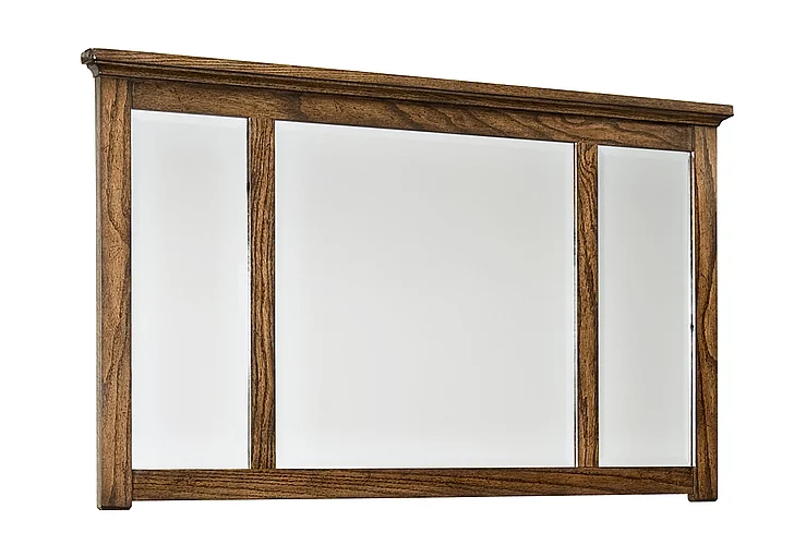 Intercon Furniture Oak Park Landscape Mirror in Mission