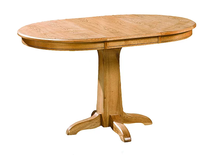 Intercon Furniture Family Round Pedestal Dining Table in Chestnut