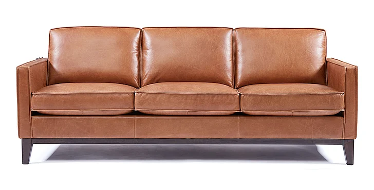 Salt Flat Wells Leather Sofa in Chestnut SFWELLSOF00CS