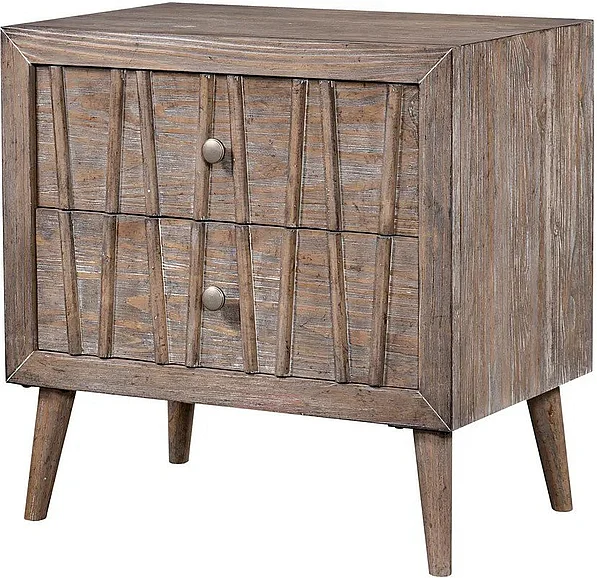 Cottage Creek West Palm 2 Drawer Nightstand in Brown 5336-0978