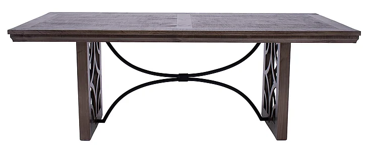Split Nickel Westgate Dining Table Granite MIC-WG-T | 3231
