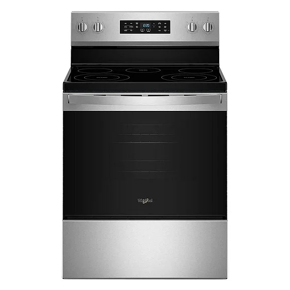 Whirlpool 30-inch Electric Range w/Air Cooking Technology and Steam Clean in Stainless Steel WFES4530SS